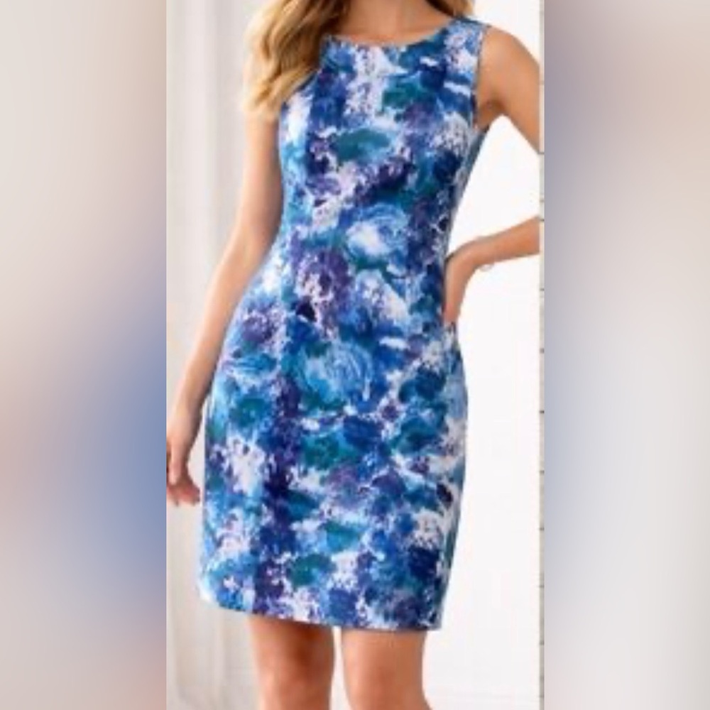 Muse Strapless Blue and Purple Dress